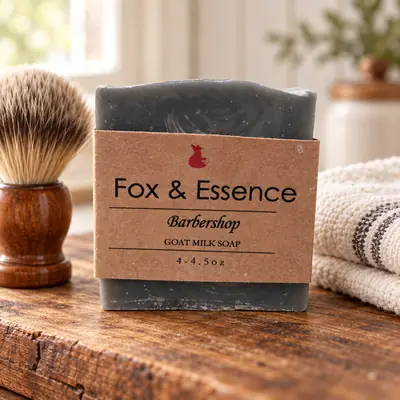 Barbershop goat milk soap
