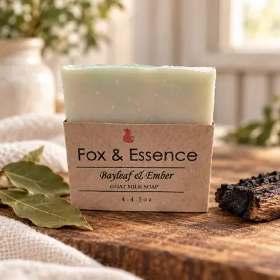 Bayleaf & Ember goat milk soap