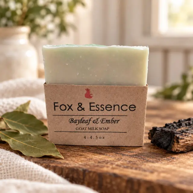 Bayleaf & Ember goat milk soap