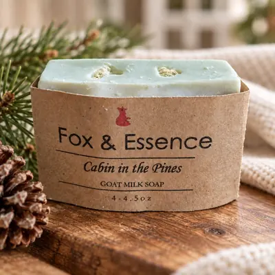 Cabin in the pines goat milk soap