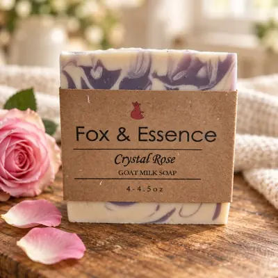 Crystal Rose goat milk soap