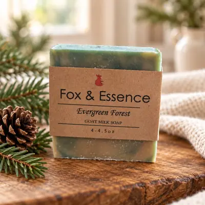 Evergreen Forest goat milk soap