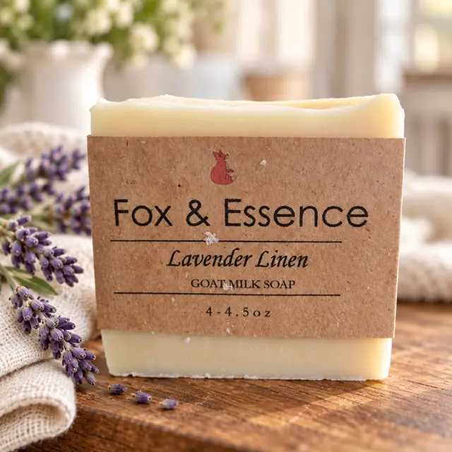 Lavender Linen goat milk soap