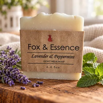 Lavender & Peppermint goat milk soap