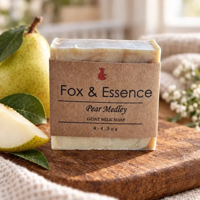 Pear Medley goat milk soap