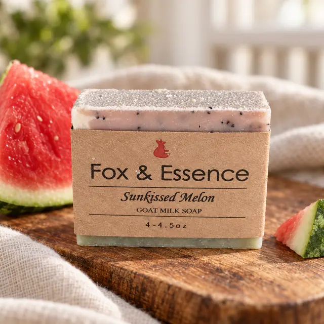 Sunkissed Melon goat milk soap