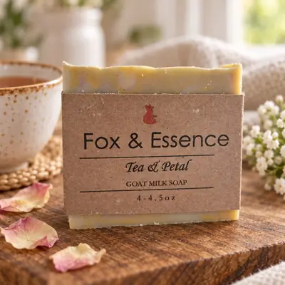 Tea & Petal goat milk soap