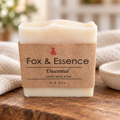 Unscented goat milk soap