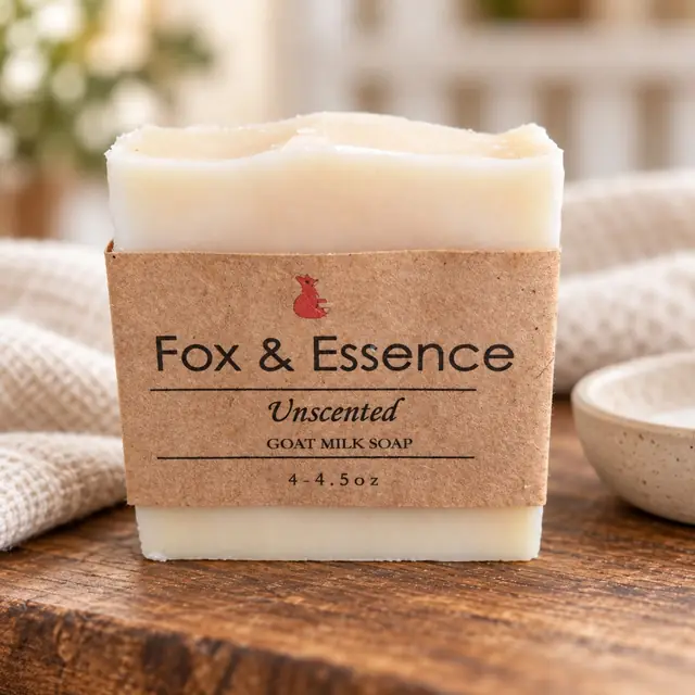 Unscented goat milk soap